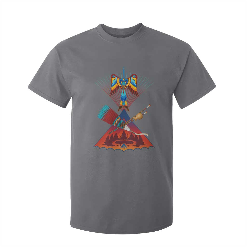 Native American Indigenous Heritage Peyote Water Bird T Shirt For Kid TS11 Charcoal Print Your Wear