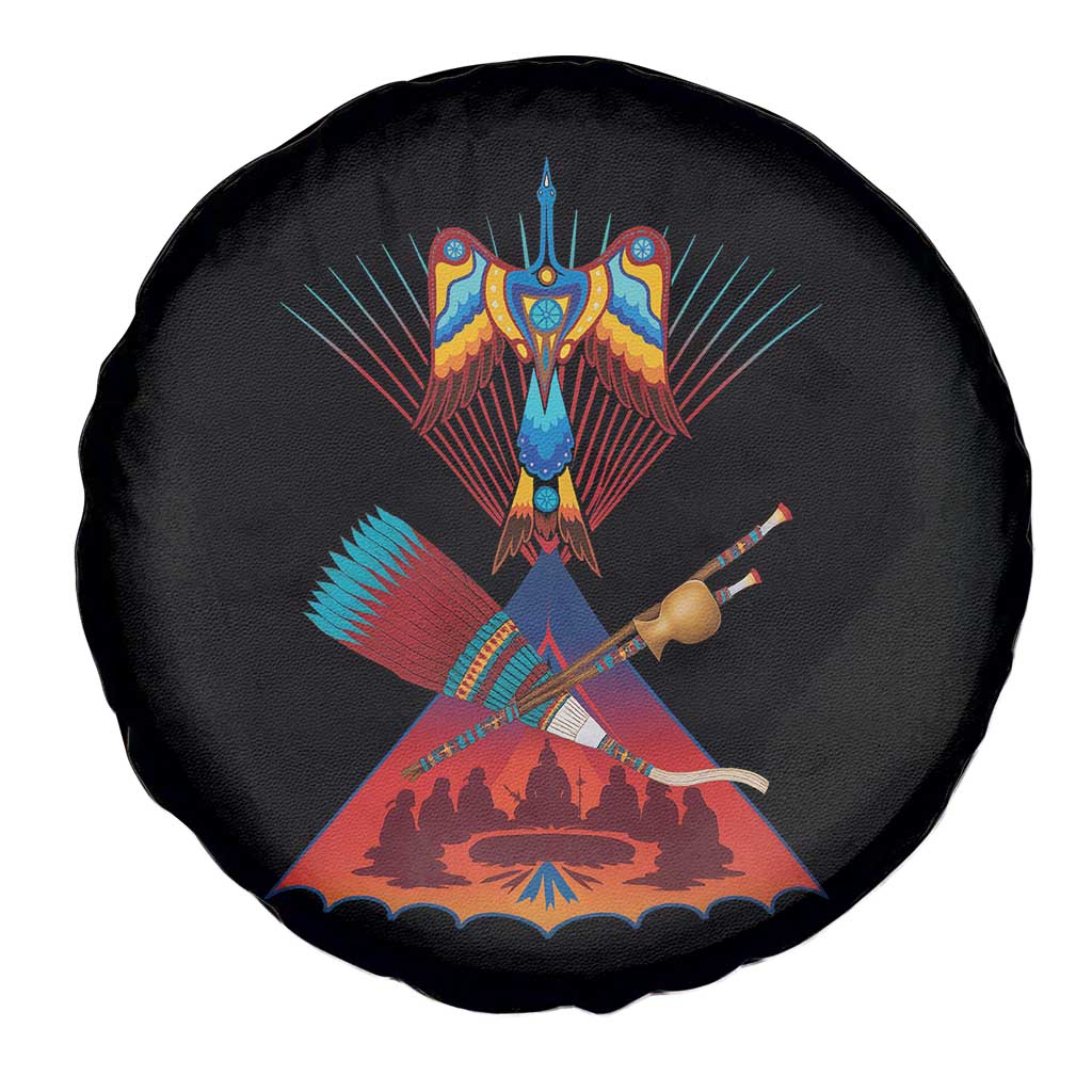 Native American Indigenous Heritage Peyote Water Bird Spare Tire Cover TS11 Print Your Wear