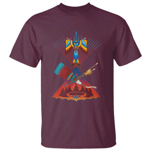 Native American Indigenous Heritage Peyote Water Bird T Shirt TS11 Maroon Print Your Wear