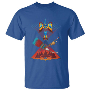 Native American Indigenous Heritage Peyote Water Bird T Shirt TS11 Royal Blue Print Your Wear
