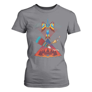 Native American Indigenous Heritage Peyote Water Bird T Shirt For Women TS11 Charcoal Print Your Wear