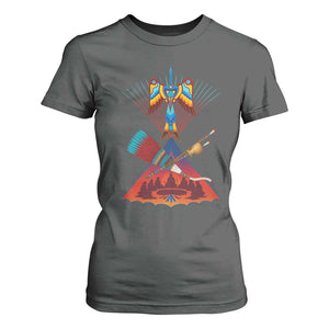 Native American Indigenous Heritage Peyote Water Bird T Shirt For Women TS11 Dark Heather Print Your Wear