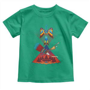Native American Indigenous Heritage Peyote Water Bird Toddler T Shirt TS11 Irish Green Print Your Wear