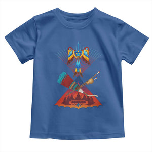 Native American Indigenous Heritage Peyote Water Bird Toddler T Shirt TS11 Royal Blue Print Your Wear