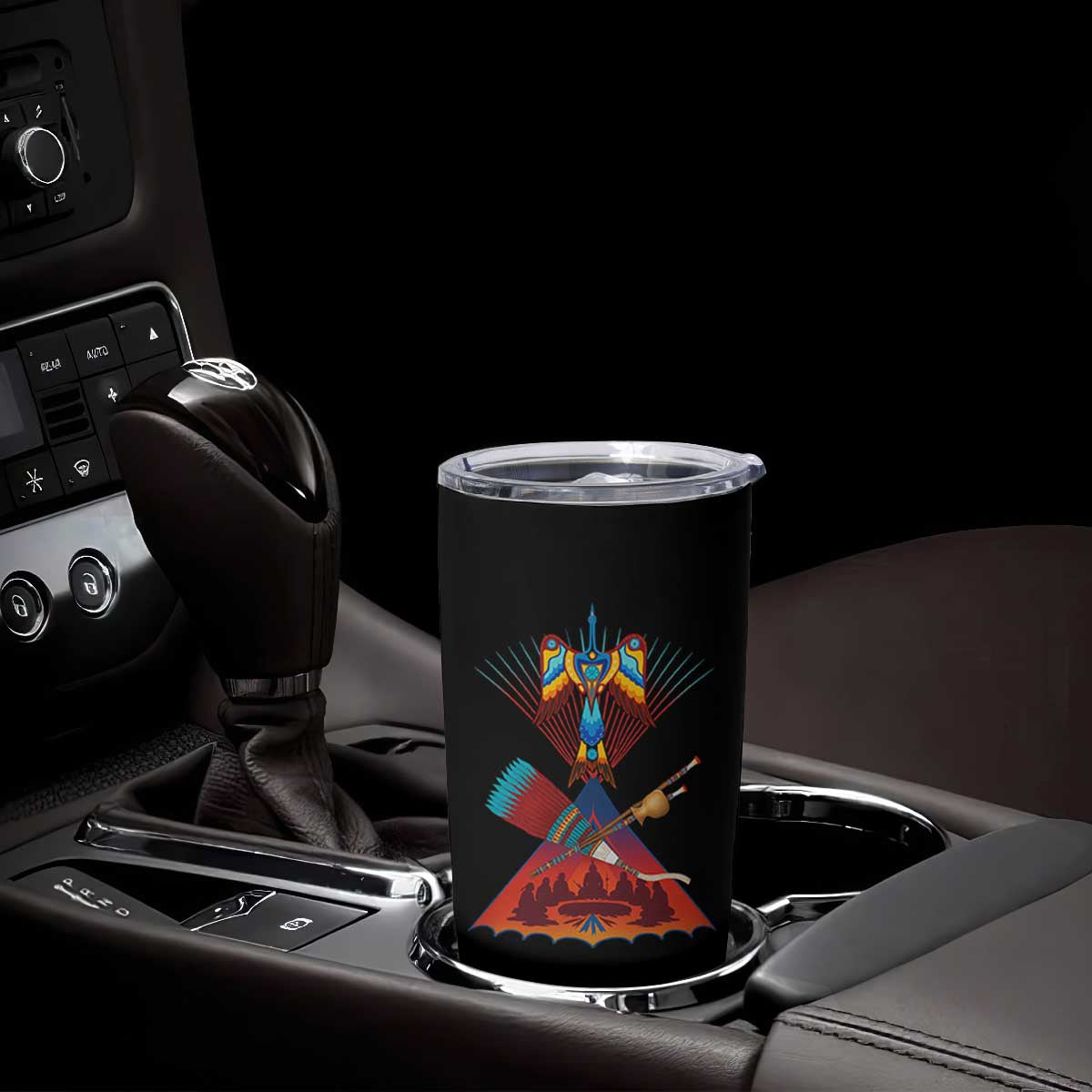 Native American Indigenous Heritage Peyote Water Bird Tumbler Cup TS11 Print Your Wear