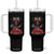 Native American Indigenous Heritage Peyote Water Bird Tumbler With Handle TS11 One Size: 40 oz Black Print Your Wear