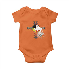 Native American White Buffalo Baby Onesie Seven Sacred Grandfather Teachings TS11 Orange Print Your Wear