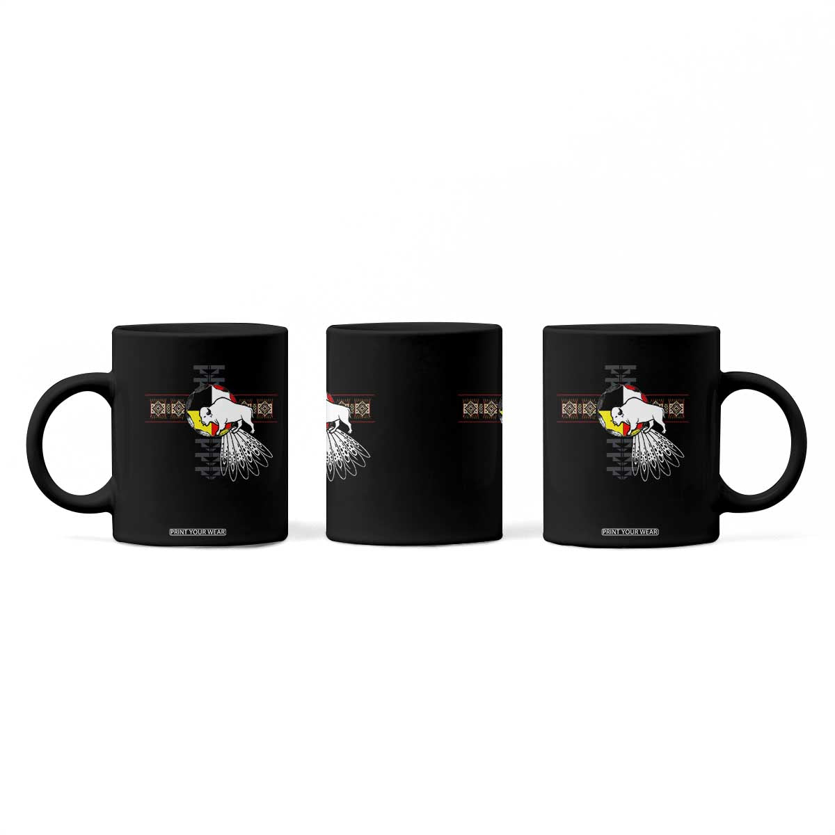 Native American White Buffalo Coffee Mug Seven Sacred Grandfather Teachings TS11 Print Your Wear
