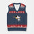 Native American White Buffalo V-Neck Knit Sweater Vest Seven Sacred Grandfather Teachings - Print Your Wear