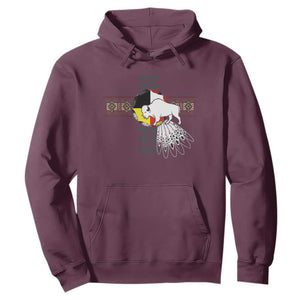 Native American White Buffalo Hoodie Seven Sacred Grandfather Teachings TS11 Maroon Print Your Wear