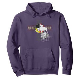 Native American White Buffalo Hoodie Seven Sacred Grandfather Teachings TS11 Purple Print Your Wear