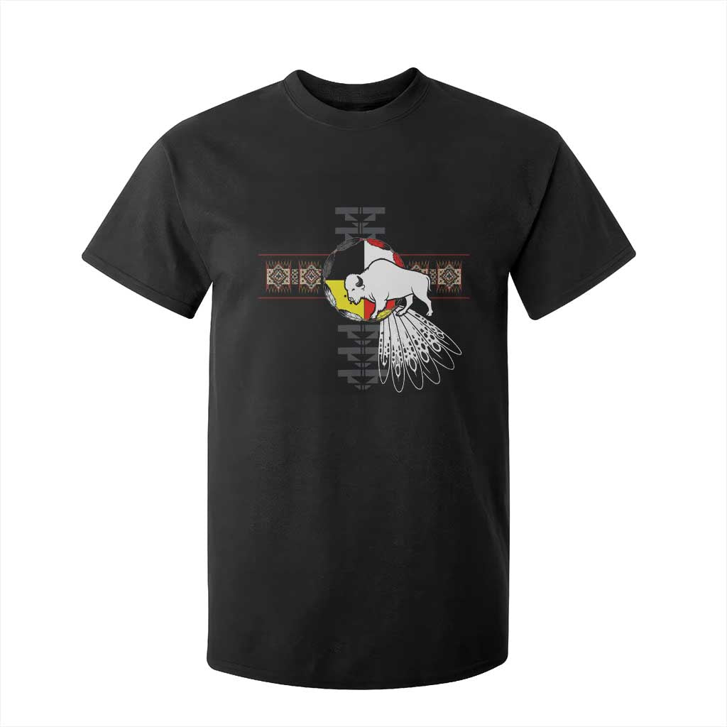 Native American White Buffalo T Shirt For Kid Seven Sacred Grandfather Teachings TS11 Black Print Your Wear
