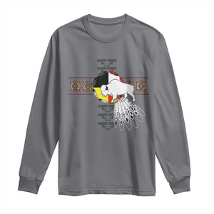 Native American White Buffalo Long Sleeve Shirt Seven Sacred Grandfather Teachings TS11 Charcoal Print Your Wear