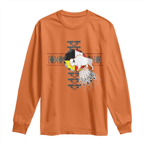 Native American White Buffalo Long Sleeve Shirt Seven Sacred Grandfather Teachings TS11 Orange Print Your Wear