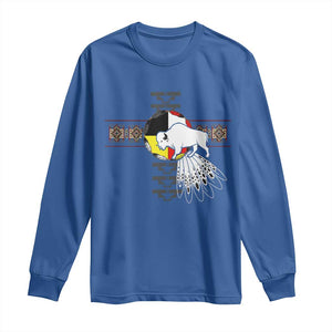 Native American White Buffalo Long Sleeve Shirt Seven Sacred Grandfather Teachings TS11 Royal Blue Print Your Wear