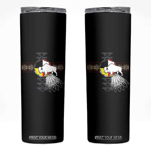 Native American White Buffalo Skinny Tumbler Seven Sacred Grandfather Teachings TS11 Black Print Your Wear