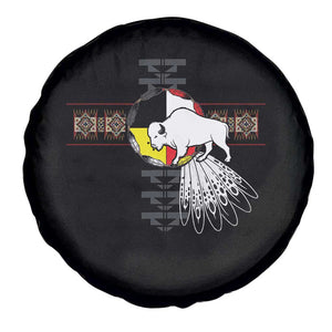Native American White Buffalo Spare Tire Cover Seven Sacred Grandfather Teachings TS11 Print Your Wear