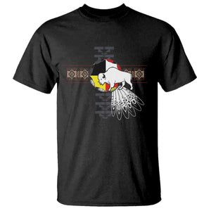 Native American White Buffalo T Shirt Seven Sacred Grandfather Teachings TS11 Black Print Your Wear