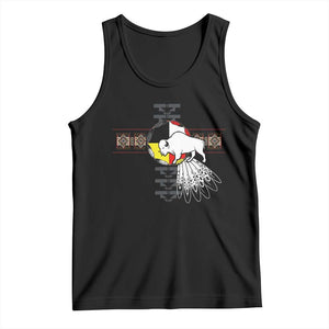 Native American White Buffalo Tank Top Seven Sacred Grandfather Teachings TS11 Black Print Your Wear