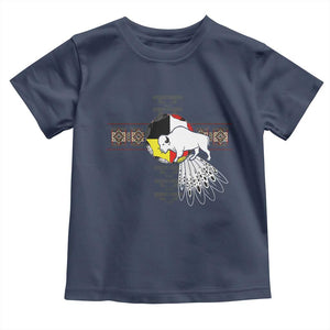 Native American White Buffalo Toddler T Shirt Seven Sacred Grandfather Teachings TS11 Navy Print Your Wear