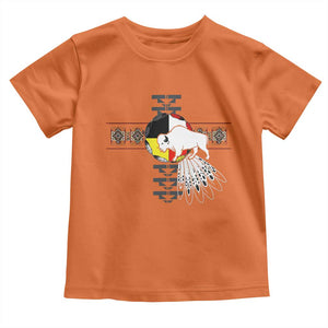 Native American White Buffalo Toddler T Shirt Seven Sacred Grandfather Teachings TS11 Orange Print Your Wear
