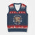 Native American Respect Nature V-Neck Knit Sweater Vest Indigenous Indian War Bonnet Tomahawks - Print Your Wear