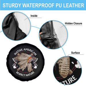 Native American Respect Nature Spare Tire Cover Indigenous Indian War Bonnet Tomahawks TS11 Print Your Wear