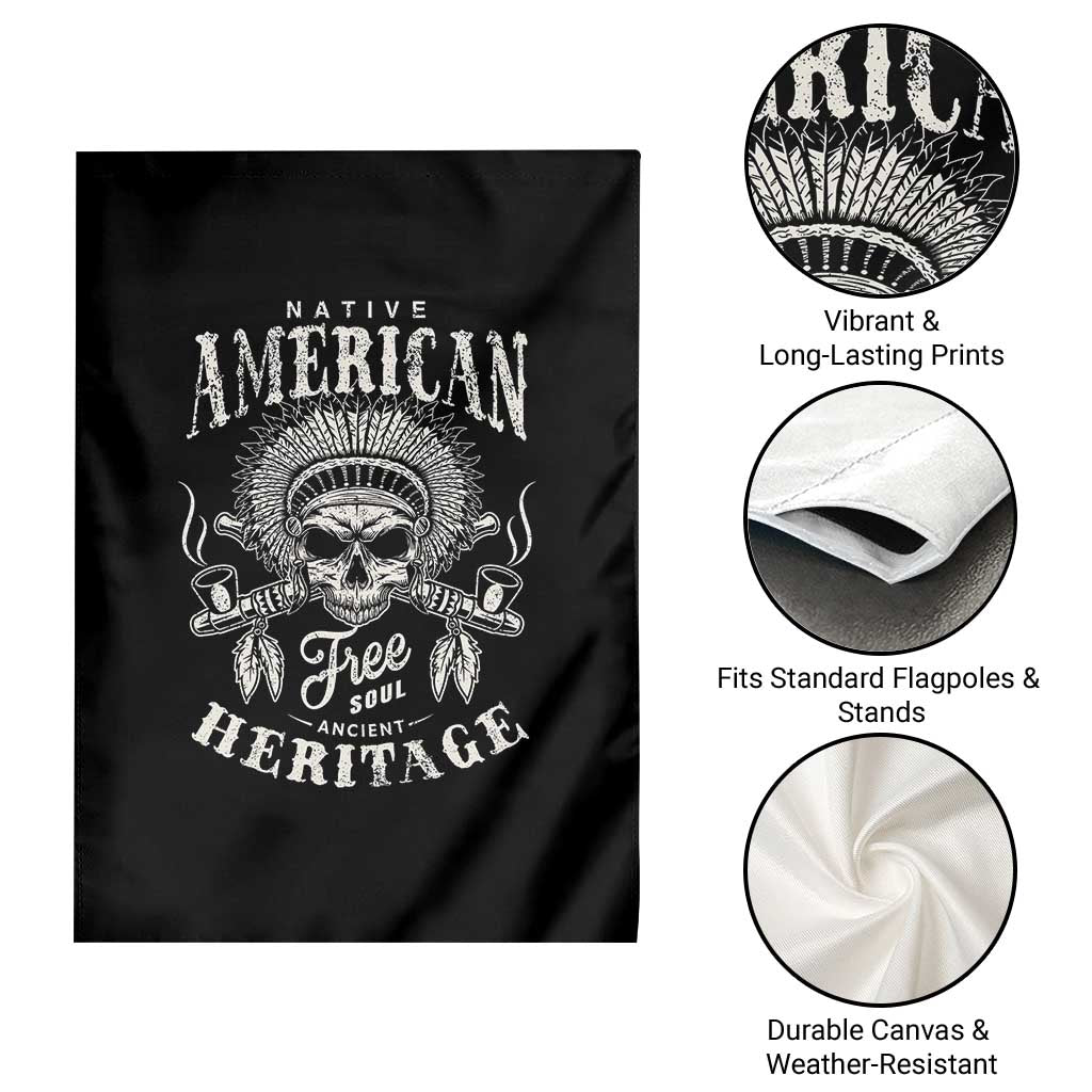 Native American Free Soul Ancient Heritage Garden Flag Vintage Indian American Chief TS11 Print Your Wear