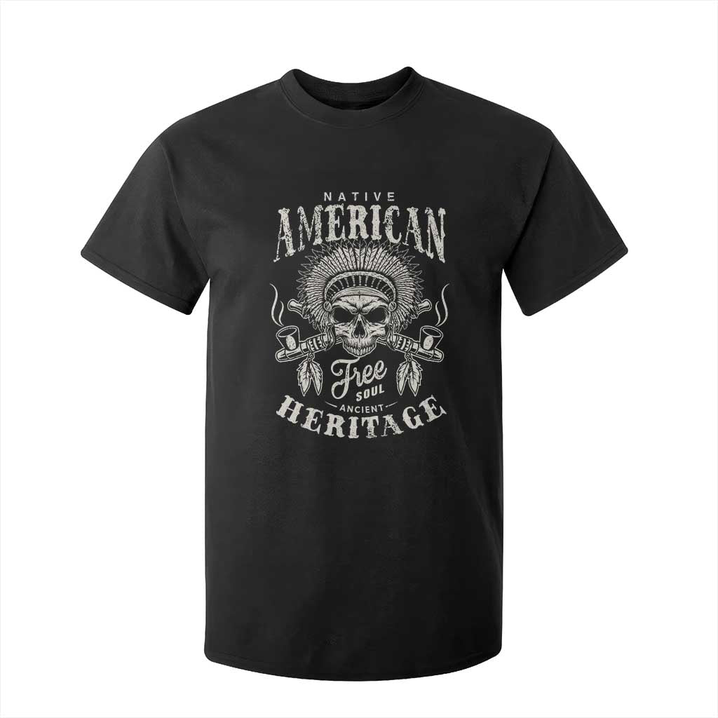 Native American Free Soul Ancient Heritage T Shirt For Kid Vintage Indian American Chief TS11 Black Print Your Wear