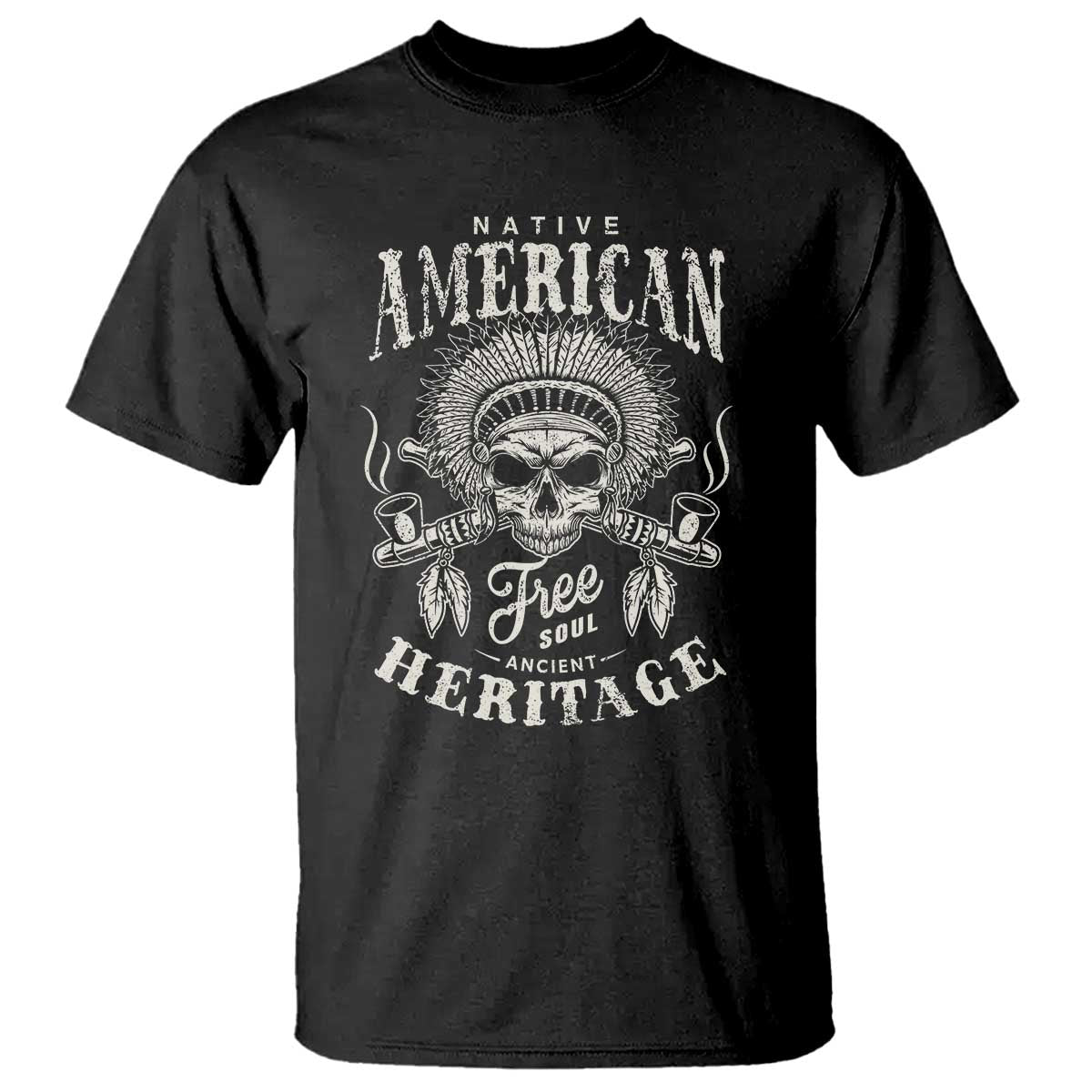 Native American Free Soul Ancient Heritage T Shirt Vintage Indian American Chief TS11 Black Print Your Wear