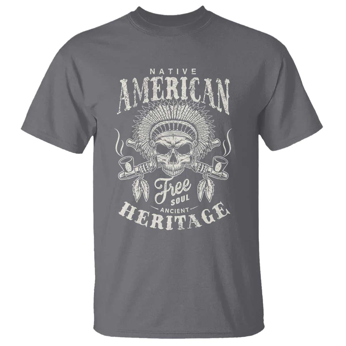 Native American Free Soul Ancient Heritage T Shirt Vintage Indian American Chief TS11 Charcoal Print Your Wear