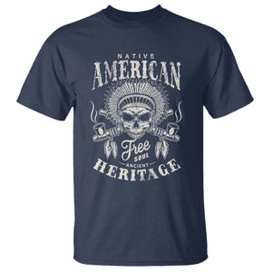 Native American Free Soul Ancient Heritage T Shirt Vintage Indian American Chief TS11 Navy Print Your Wear