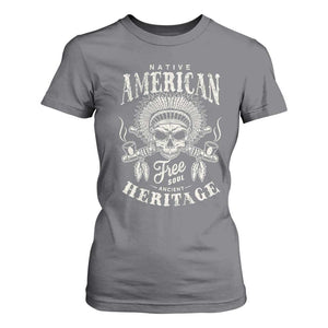 Native American Free Soul Ancient Heritage T Shirt For Women Vintage Indian American Chief TS11 Charcoal Print Your Wear