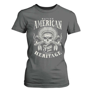 Native American Free Soul Ancient Heritage T Shirt For Women Vintage Indian American Chief TS11 Dark Heather Print Your Wear