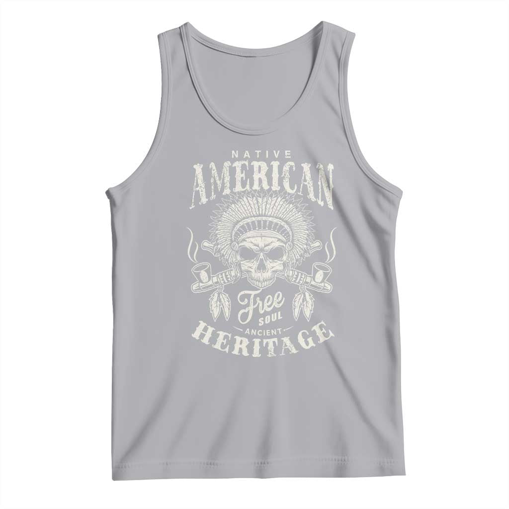 Native American Free Soul Ancient Heritage Tank Top Vintage Indian American Chief TS11 Athletic Heather Print Your Wear