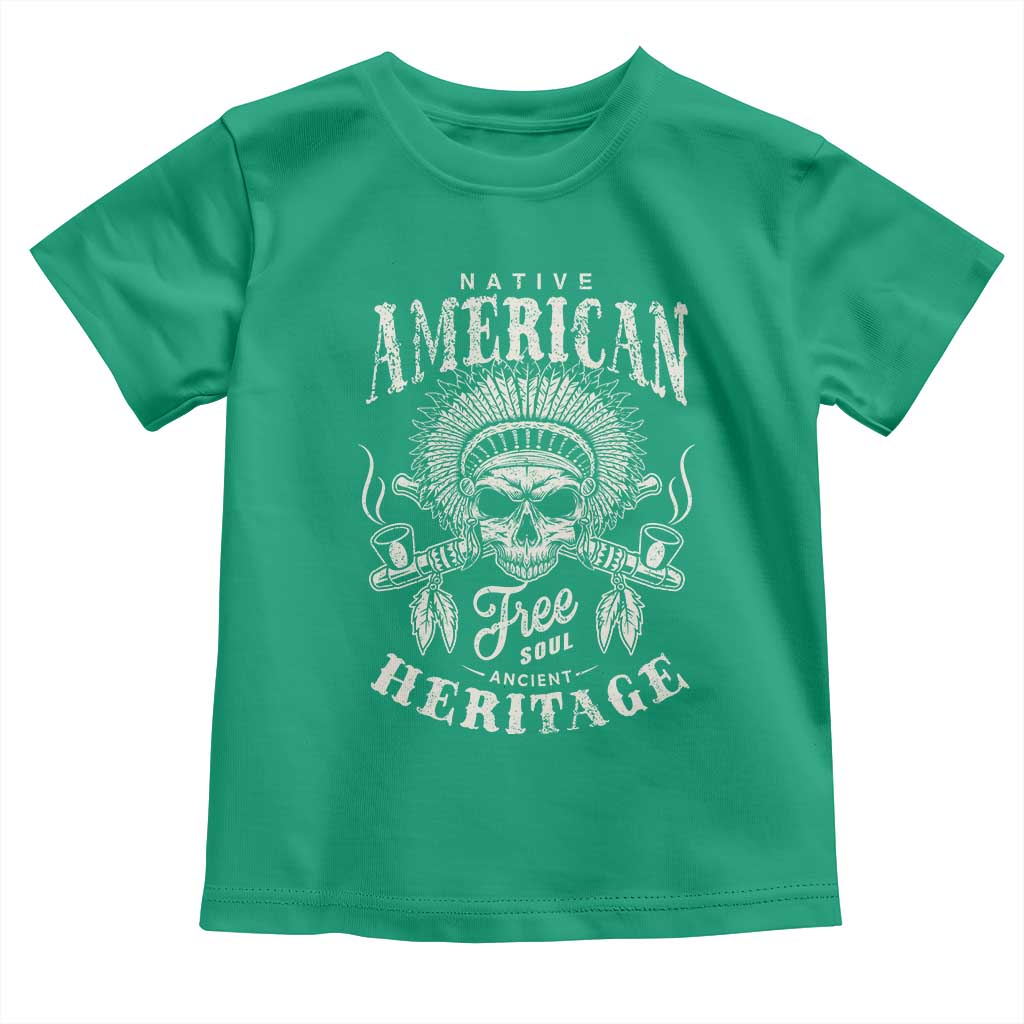 Native American Free Soul Ancient Heritage Toddler T Shirt Vintage Indian American Chief TS11 Irish Green Print Your Wear