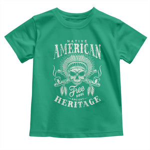 Native American Free Soul Ancient Heritage Toddler T Shirt Vintage Indian American Chief TS11 Irish Green Print Your Wear