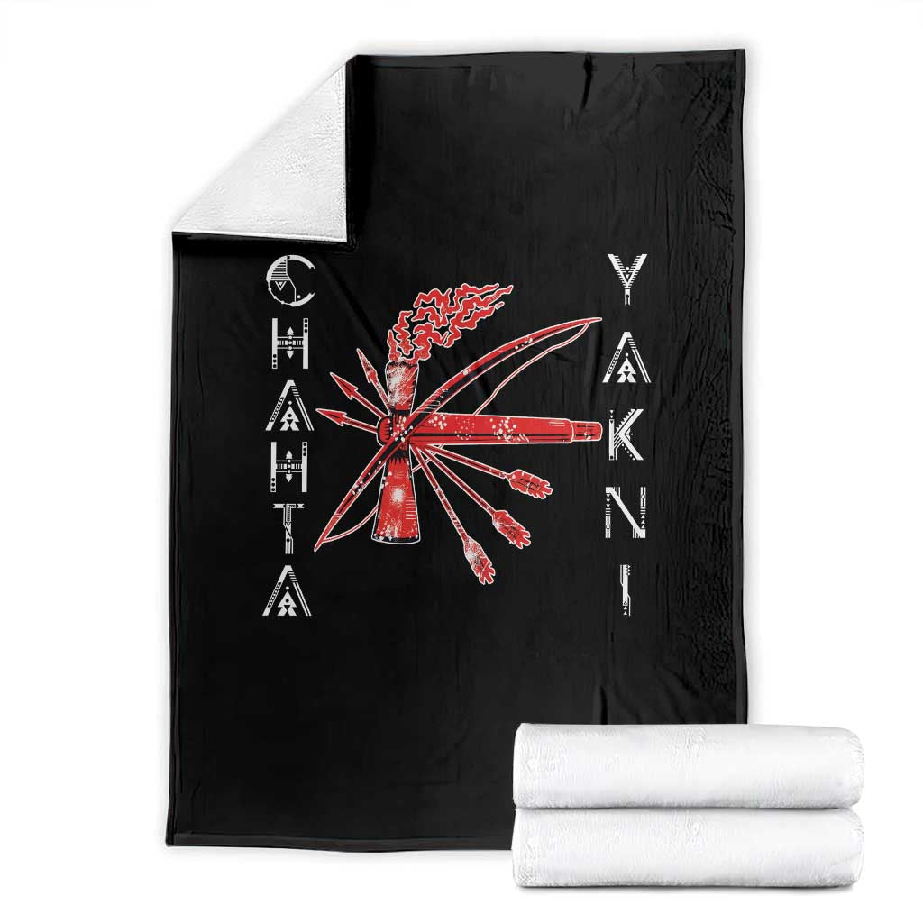 Chahta Yakni Tribe Throw Blanket Native American Indian Choctaw Nation Culture TS11 Black Print Your Wear