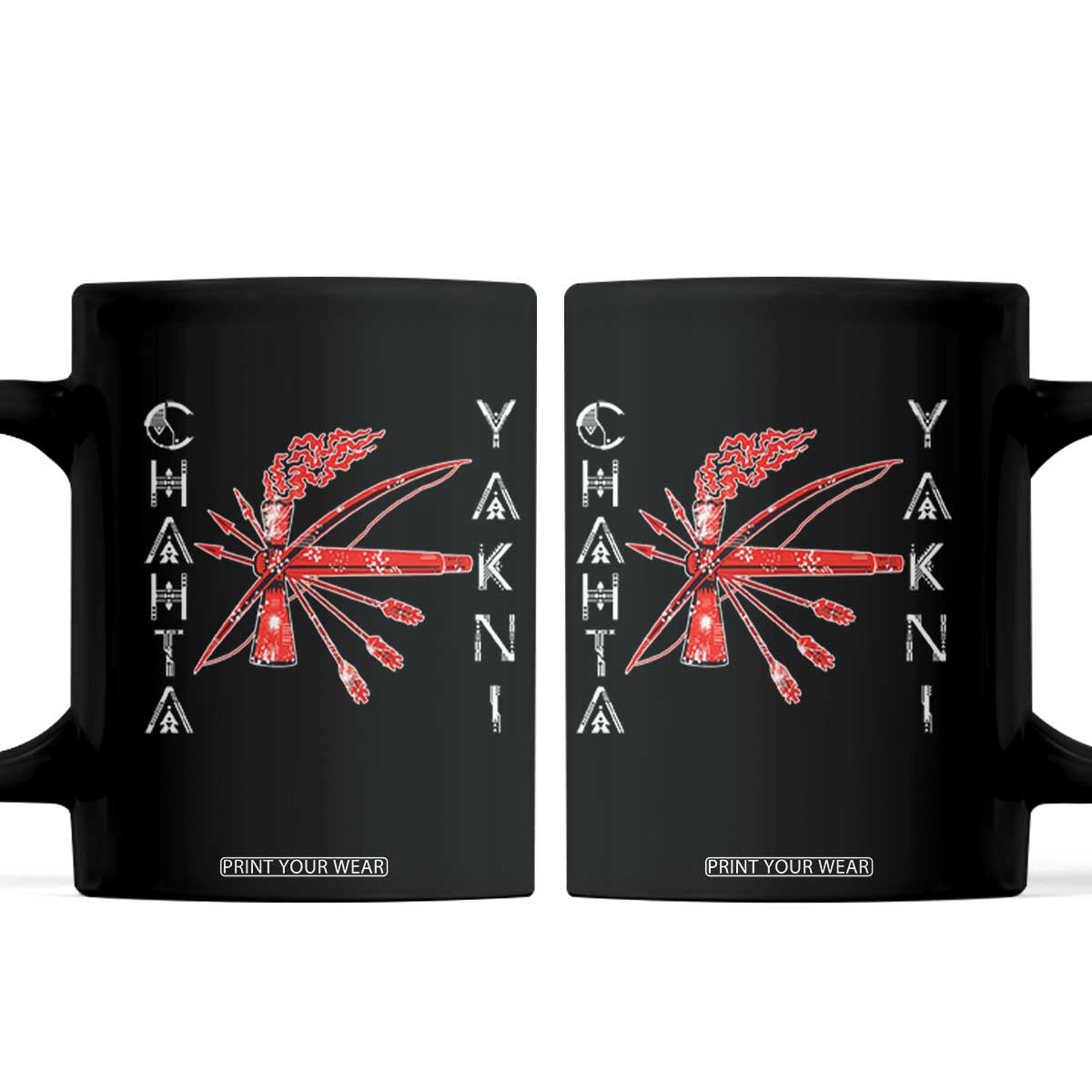 Chahta Yakni Tribe Coffee Mug Native American Indian Choctaw Nation Culture TS11 Black Print Your Wear