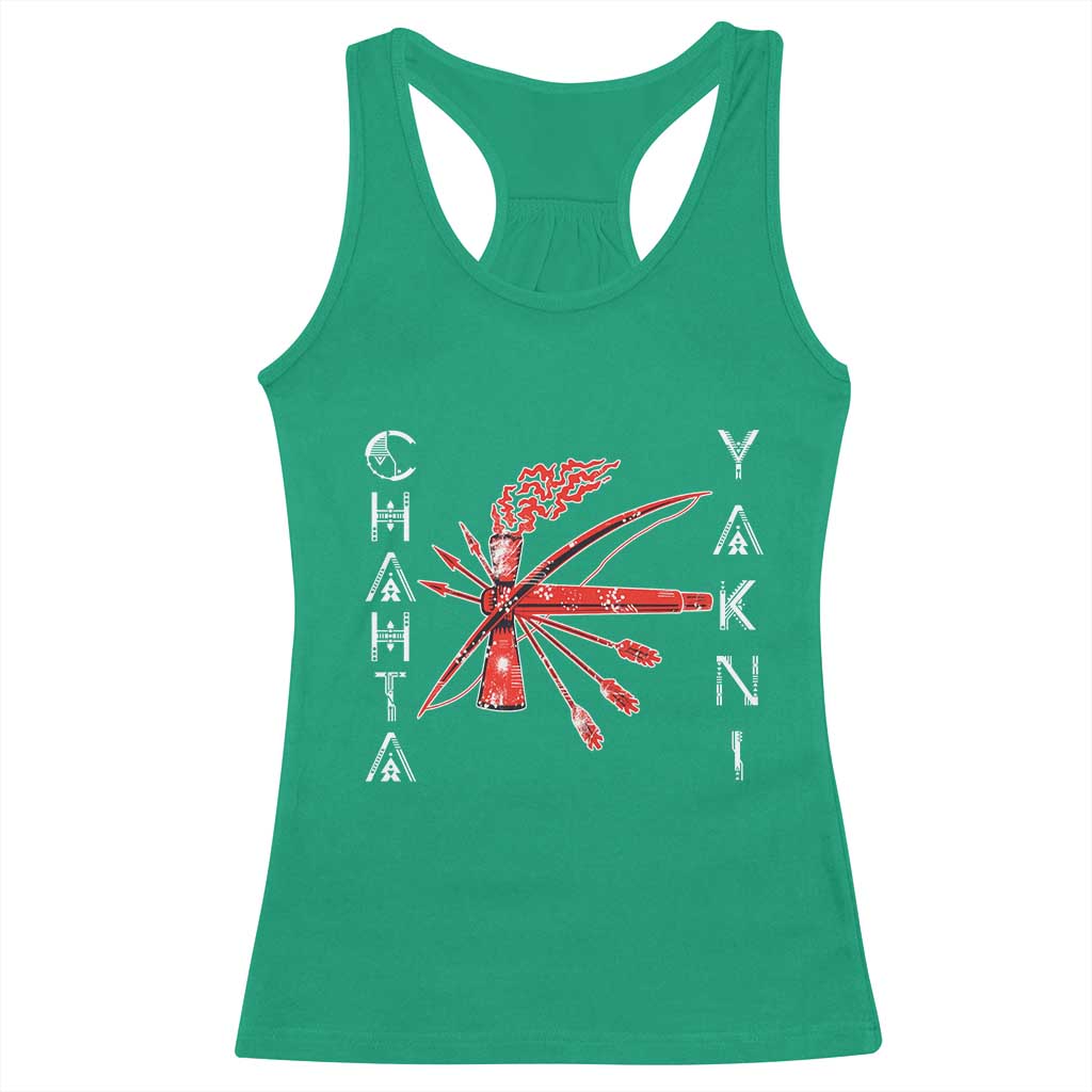 Chahta Yakni Tribe Racerback Tank Top Native American Indian Choctaw Nation Culture TS11 Irish Green Print Your Wear