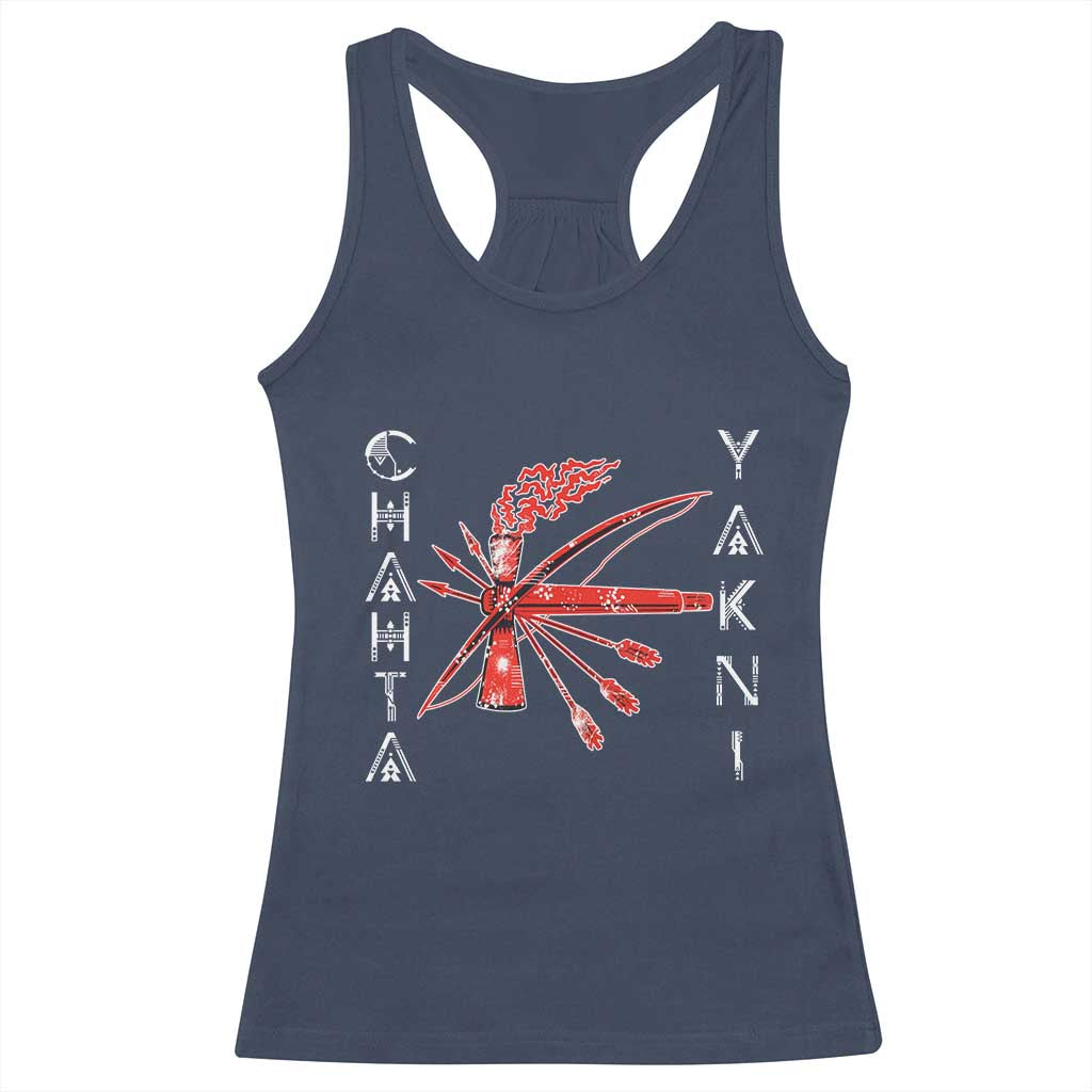 Chahta Yakni Tribe Racerback Tank Top Native American Indian Choctaw Nation Culture TS11 Navy Print Your Wear