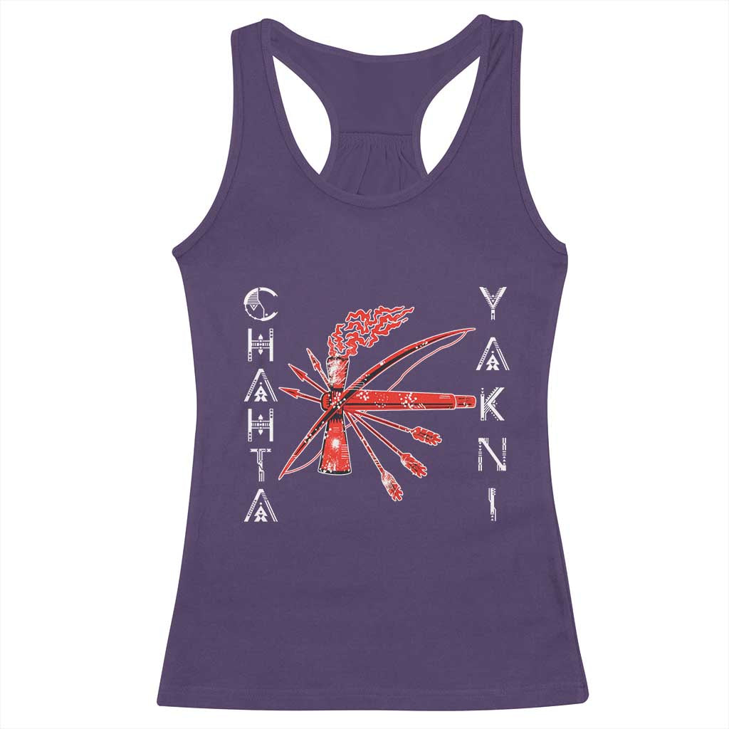 Chahta Yakni Tribe Racerback Tank Top Native American Indian Choctaw Nation Culture TS11 Purple Print Your Wear