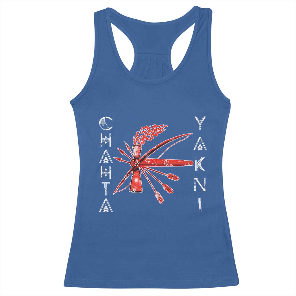Chahta Yakni Tribe Racerback Tank Top Native American Indian Choctaw Nation Culture TS11 Royal Blue Print Your Wear