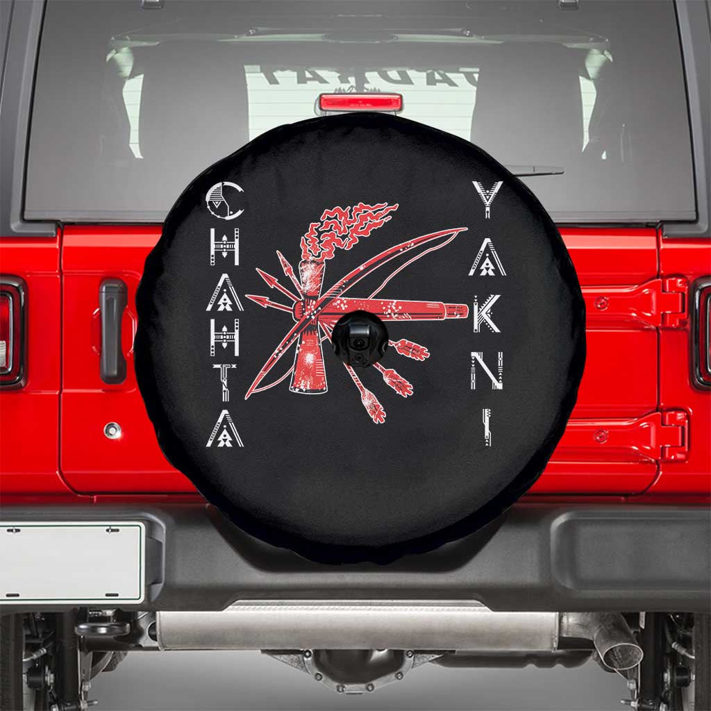 Chahta Yakni Tribe Spare Tire Cover Native American Indian Choctaw Nation Culture TS11 Black Print Your Wear