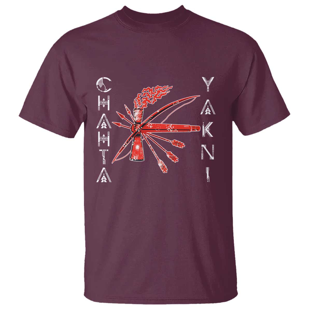 Chahta Yakni Tribe T Shirt Native American Indian Choctaw Nation Culture TS11 Maroon Print Your Wear