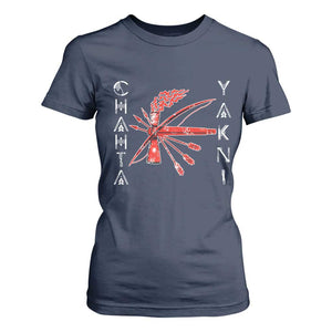 Chahta Yakni Tribe T Shirt For Women Native American Indian Choctaw Nation Culture TS11 Navy Print Your Wear