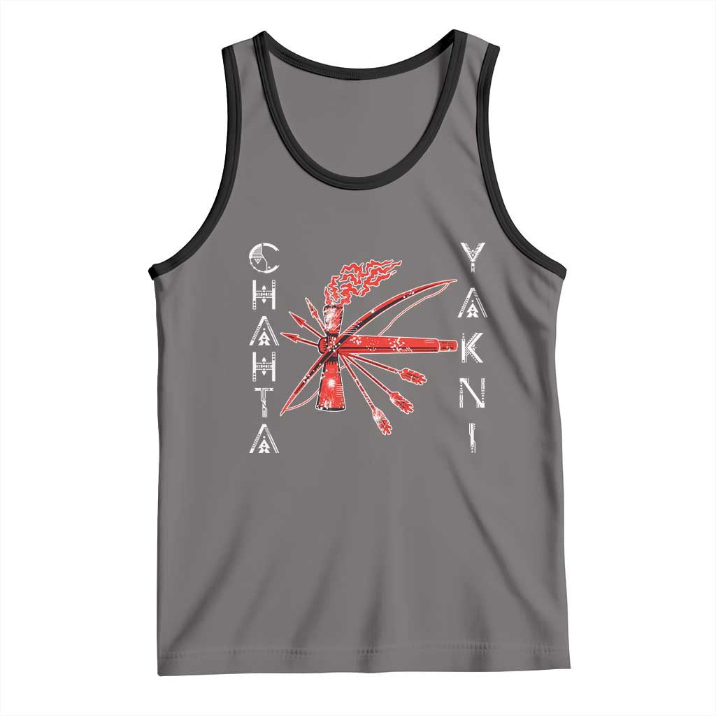 Chahta Yakni Tribe Tank Top Native American Indian Choctaw Nation Culture TS11 Deep Heather Black Print Your Wear