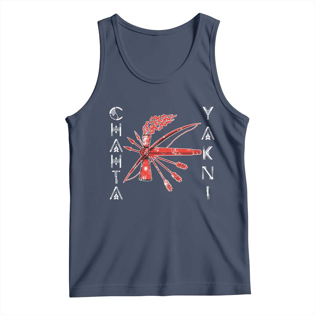 Chahta Yakni Tribe Tank Top Native American Indian Choctaw Nation Culture TS11 Navy Print Your Wear