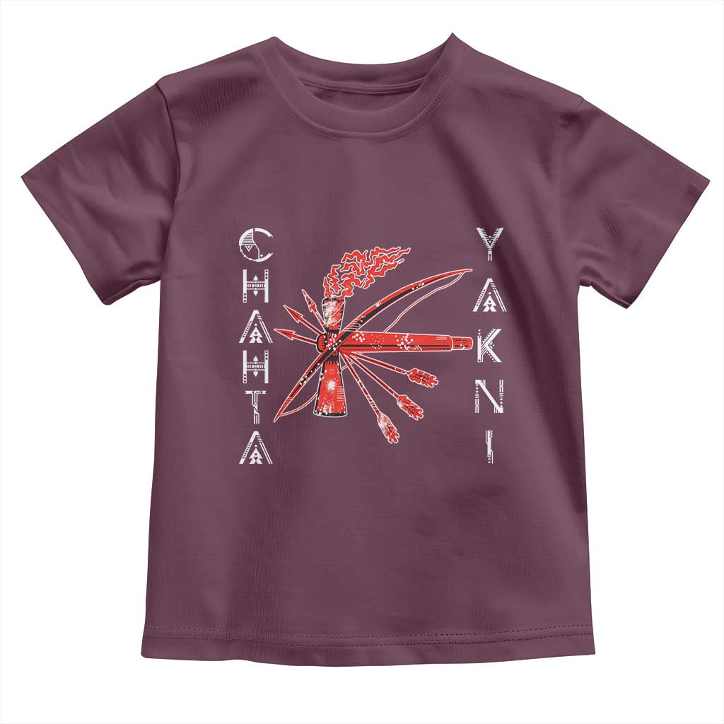 Chahta Yakni Tribe Toddler T Shirt Native American Indian Choctaw Nation Culture TS11 Maroon Print Your Wear