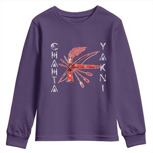 Chahta Yakni Tribe Youth Sweatshirt Native American Indian Choctaw Nation Culture TS11 Purple Print Your Wear